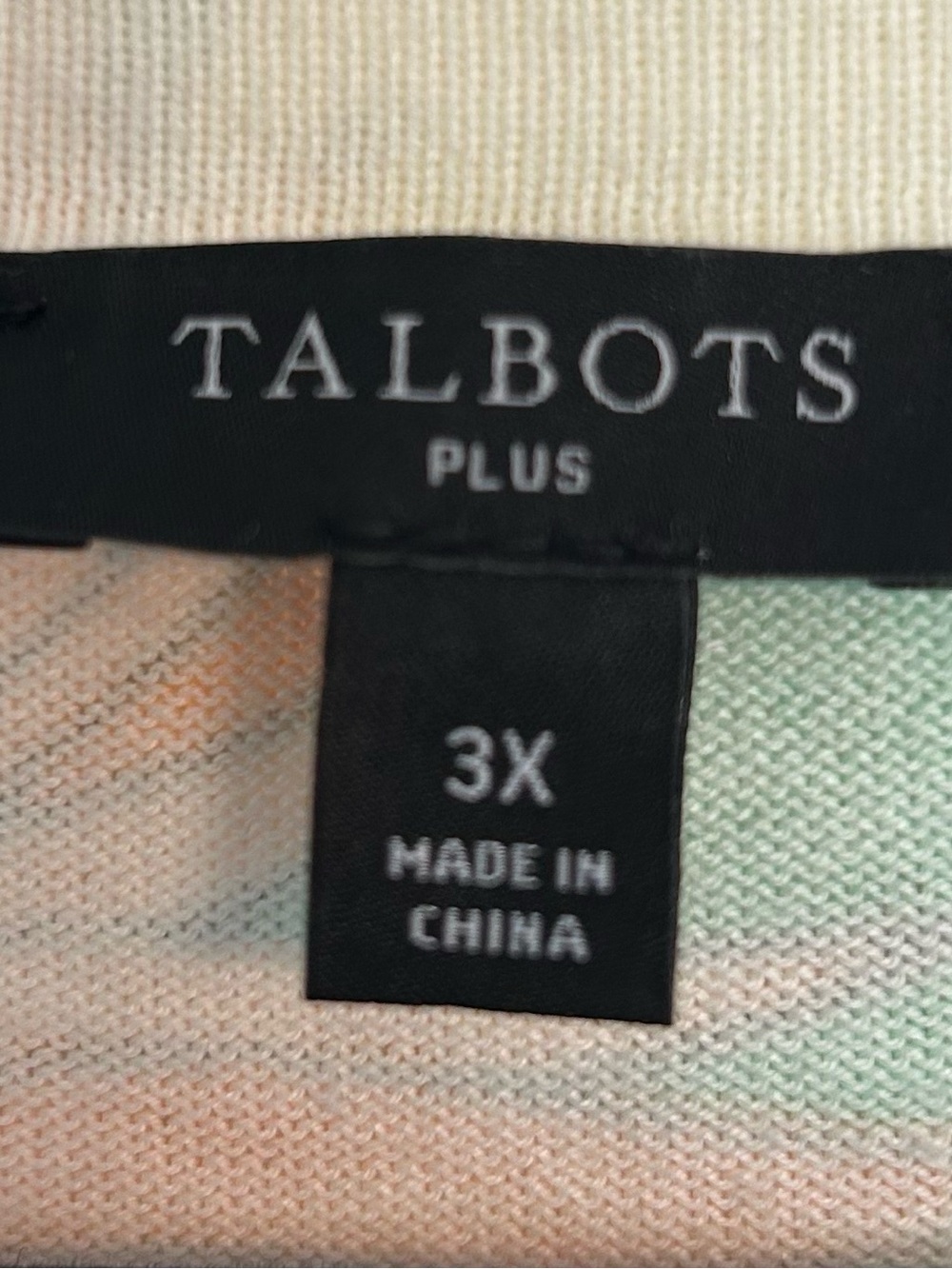 Talbots Multicolor Floral Button-Front Cardigan Pink/Yellow/Orange/Green in 3X - Picture 3 of 4
